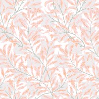 PNG William Morris's leaf pattern sticker, vintage floral design, transparent background