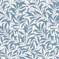 PNG William Morris's leaf pattern sticker, vintage floral design, transparent background