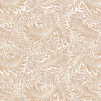 PNG William Morris's leaf pattern sticker, vintage floral design, transparent background