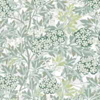 PNG William Morris's leaf pattern sticker, vintage floral design, transparent background