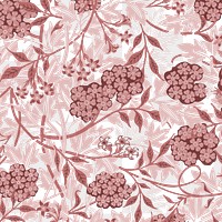 PNG William Morris's floral pattern, vintage design, transparent background