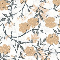 PNG William Morris's floral pattern, vintage design, transparent background