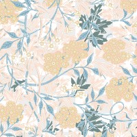 PNG William Morris's floral pattern, vintage design, transparent background