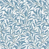 PNG William Morris's leaf pattern sticker, vintage floral design, transparent background