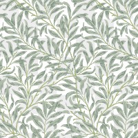 PNG William Morris's leaf pattern sticker, vintage floral design, transparent background