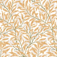 PNG William Morris's leaf pattern sticker, vintage floral design, transparent background