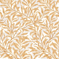 PNG William Morris's leaf pattern sticker, vintage floral design, transparent background