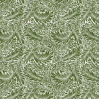 PNG William Morris's leaf pattern sticker, vintage floral design, transparent background