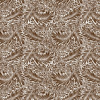 PNG William Morris's leaf pattern sticker, vintage floral design, transparent background