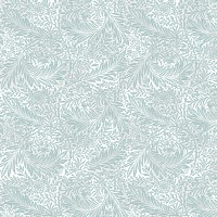 PNG William Morris's leaf pattern sticker, vintage floral design, transparent background