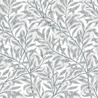 PNG William Morris's leaf pattern sticker, vintage floral design, transparent background