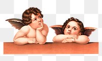 Cherubs png  sticker, transparent background