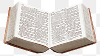 Bible png book sticker, transparent background