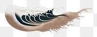 Foaming waves png on transparent background.   Remastered by rawpixel. 