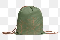 Drawstring bag  png sticker, transparent background