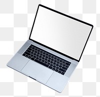 Laptop png sticker, transparent background