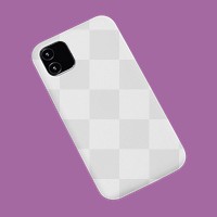 Phone case png mockup, transparent design