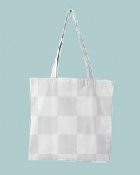 Tote bag png mockup sticker, transparent design