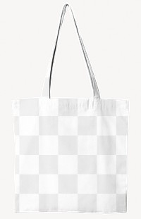 Tote bag png mockup, transparent design