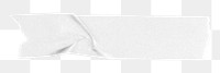 Png white washi tape sticker, transparent background 