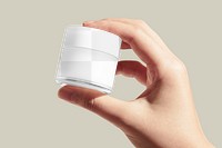 Cosmetic jar png transparent mockup