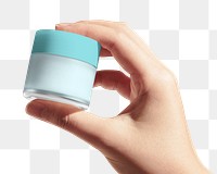 Skincare jar png sticker, transparent background