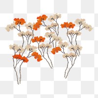 Japanese Sakura png sticker, transparent background