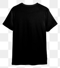 Black t-shirt png sticker, design space, transparent background