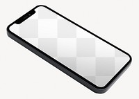 Phone screen  png mockup, transparent design 