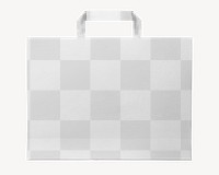 Shopping paper bag png mockup, transparent design 