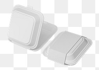 Takeout container  png sticker, transparent background