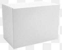 Png paper box sticker, transparent background