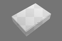 Paper box png transparent mockup