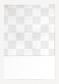 Paper png mockup, transparent design 