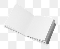Opened book png sticker, transparent background