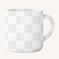 Coffee mug png mockup, transparent design 