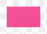 Business card png sticker, pink blank design, transparent background