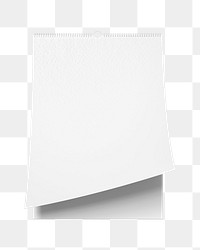 Wall calendar png sticker, blank design, transparent background