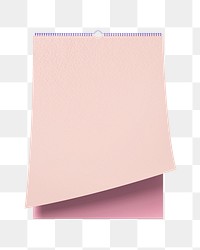 Wall calendar png sticker, pink design, transparent background