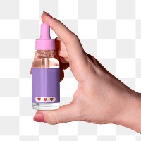 Dropper bottle png sticker, transparent background