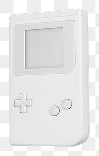 Png handheld game console sticker, transparent background