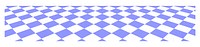 Checkered pattern png border, blue design, transparent background