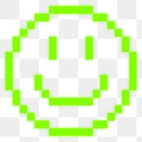 Smiling face png emoticon sticker, transparent background