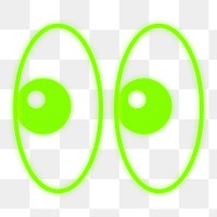 Googly eyes png sticker, transparent background