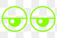 Tired eyes png sticker, transparent background