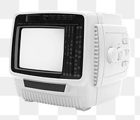 Retro gaming TV png sticker, transparent background