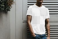 Men's t-shirt png transparent mockup