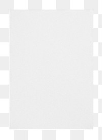 White poster png sticker, transparent background