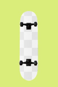 Skateboard png mockup, sport equipment, transparent design