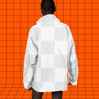 Men's jacket png transparent mockup